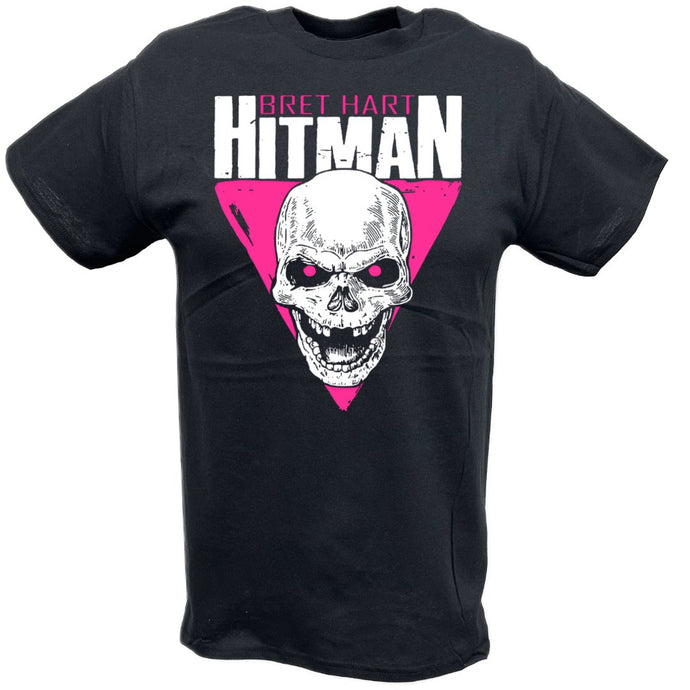 Bret Hart Hitman Skull Logo T-shirt by EWS | Extreme Wrestling Shirts