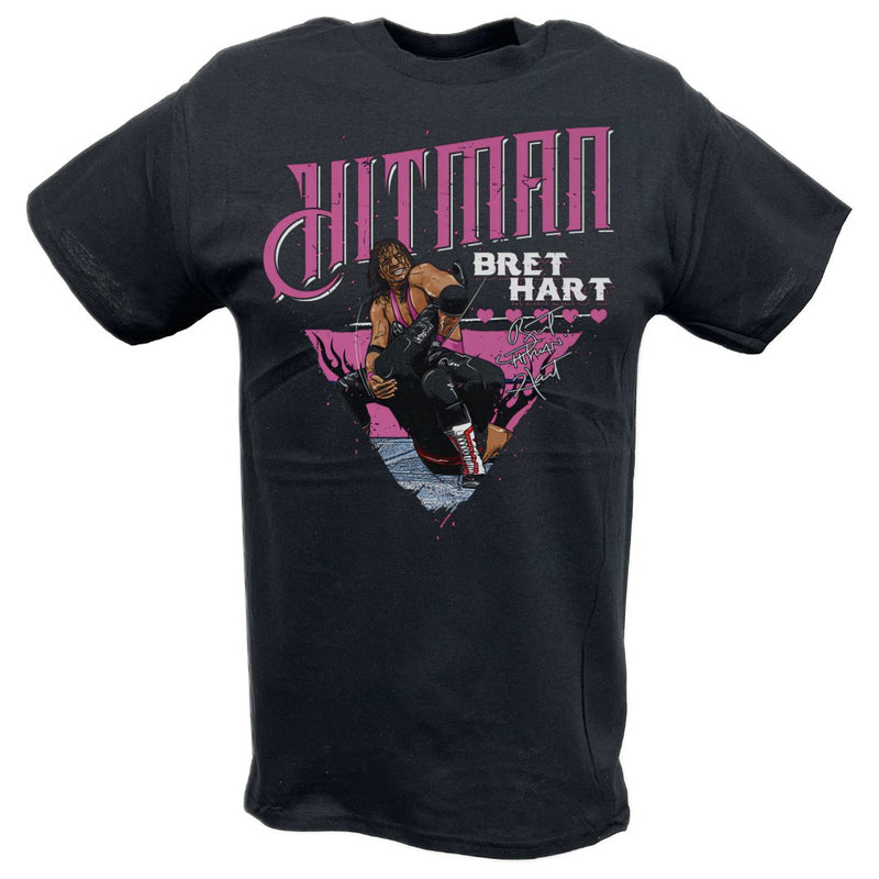 Load image into Gallery viewer, Bret Hart Sharpshooter Black T-shirt by EWS | Extreme Wrestling Shirts
