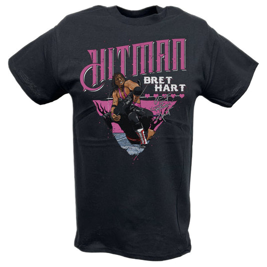 Bret Hart Sharpshooter Black T-shirt by EWS | Extreme Wrestling Shirts