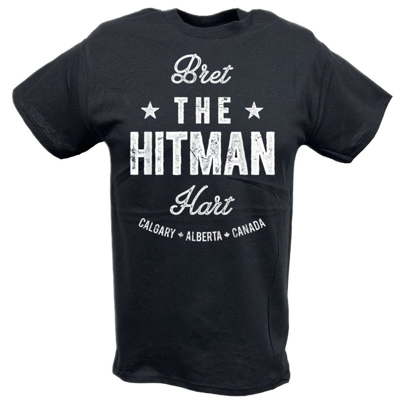 Load image into Gallery viewer, Bret Hart The Hitman Hart Alberta Canada T-shirt by EWS | Extreme Wrestling Shirts
