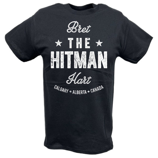 Bret Hart The Hitman Hart Alberta Canada T-shirt by EWS | Extreme Wrestling Shirts