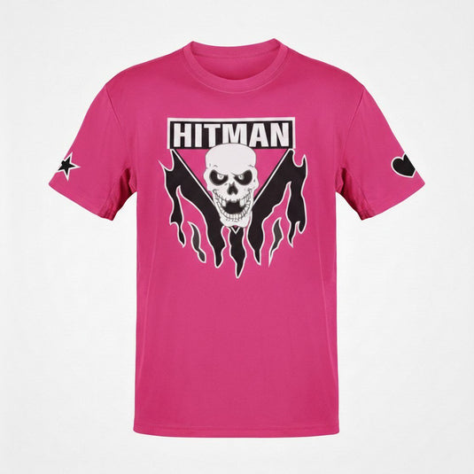 Bret Hitman Hart Pink Mens T-shirt Single Sided Print Sports Mem, Cards & Fan Shop > Fan Apparel & Souvenirs > Wrestling by EWS | Extreme Wrestling Shirts