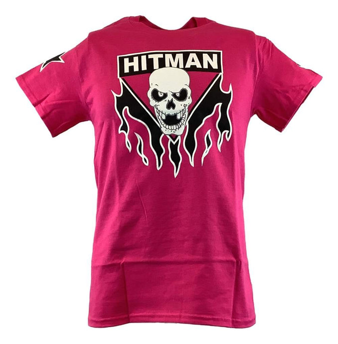 Bret Hitman Hart Pink Mens T-shirt Single Sided Print Sports Mem, Cards & Fan Shop > Fan Apparel & Souvenirs > Wrestling by Hybrid Tees | Extreme Wrestling Shirts