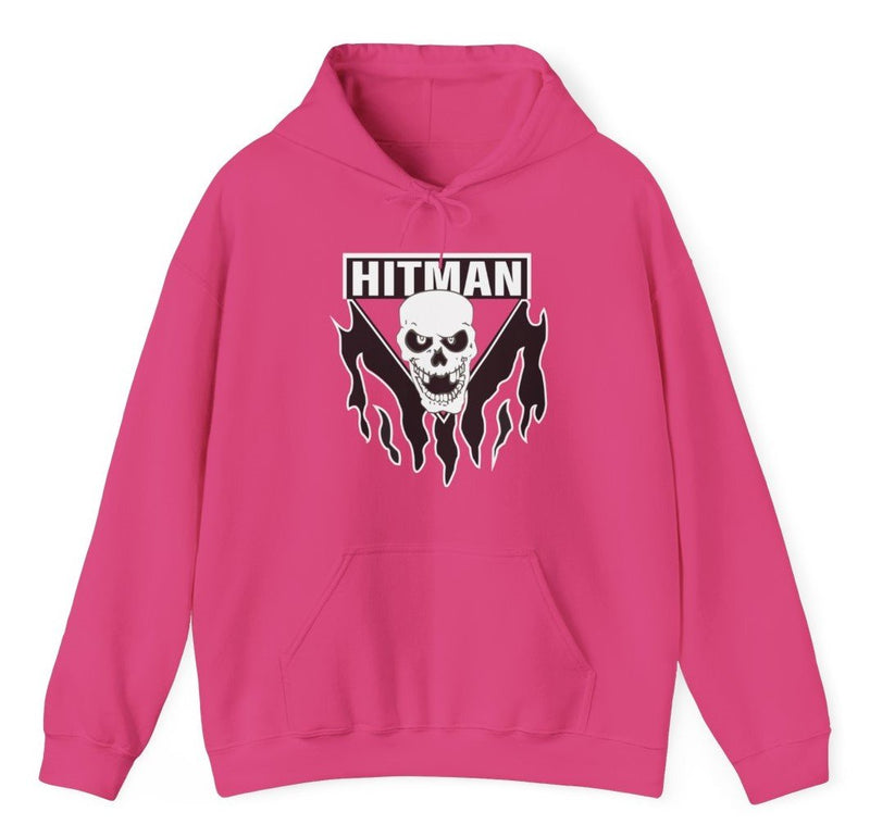 Load image into Gallery viewer, Bret Hitman Hart Pink Pullover Hoody Sweatshirt by WWE | Extreme Wrestling Shirts
