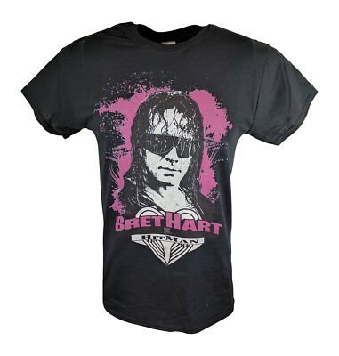 Bret Hitman Hart Profile WWE Mens Black T-shirt Sports Mem, Cards & Fan Shop > Fan Apparel & Souvenirs > Wrestling by Freeze | Extreme Wrestling Shirts