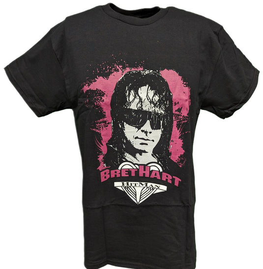 Bret Hitman Hart Profile WWE Mens Black T-shirt Sports Mem, Cards & Fan Shop > Fan Apparel & Souvenirs > Wrestling by Freeze | Extreme Wrestling Shirts