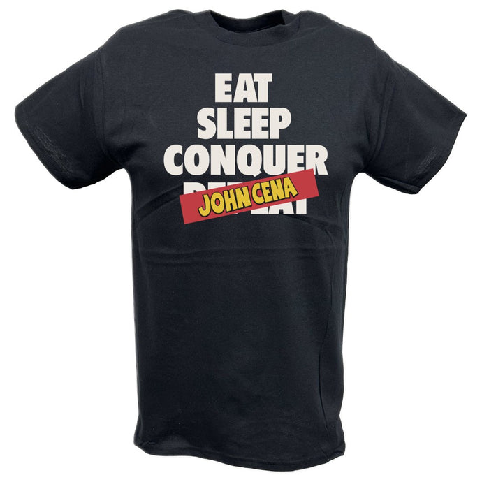 Brock Lesnar Eat Sleep Conquer John Cena T-shirt by EWS | Extreme Wrestling Shirts
