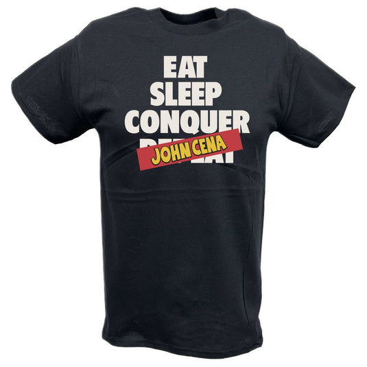 Brock Lesnar Eat Sleep Conquer John Cena T-shirt by EWS | Extreme Wrestling Shirts