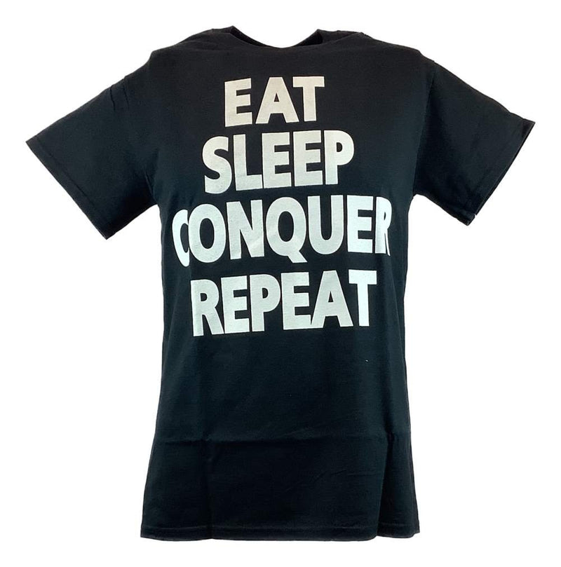 Load image into Gallery viewer, Brock Lesnar Eat Sleep Conquer Repeat Mens Black T-shirt Sports Mem, Cards &amp; Fan Shop &gt; Fan Apparel &amp; Souvenirs &gt; Wrestling by Hybrid Tees | Extreme Wrestling Shirts
