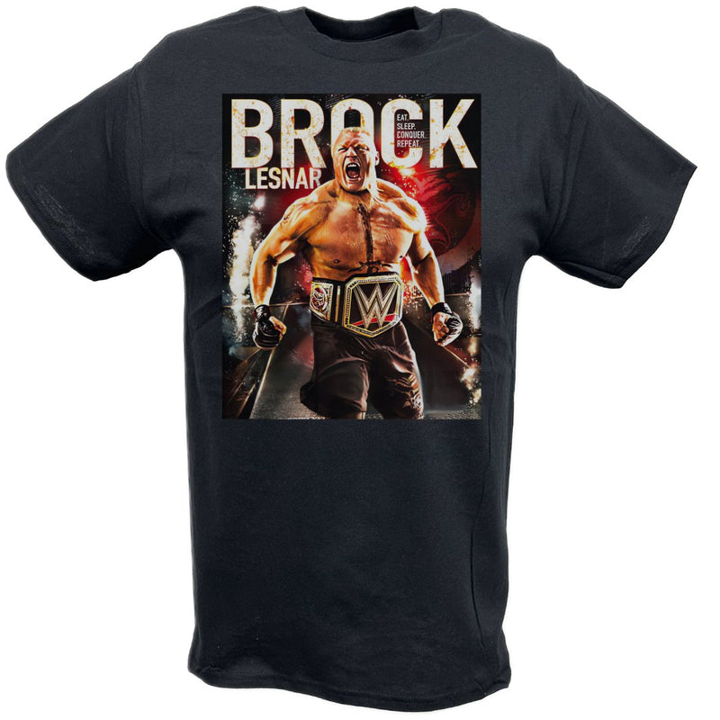 Load image into Gallery viewer, Brock Lesnar Poster Print T-shirt by EWS | Extreme Wrestling Shirts
