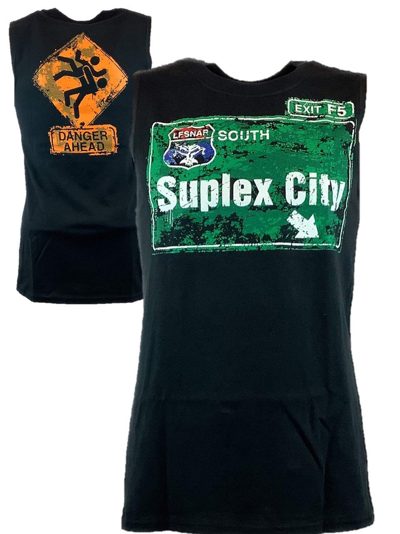 Load image into Gallery viewer, Brock Lesnar Suplex City Mens Sleeveless Muscle T-shirt Sports Mem, Cards &amp; Fan Shop &gt; Fan Apparel &amp; Souvenirs &gt; Wrestling by Hybrid Tees | Extreme Wrestling Shirts
