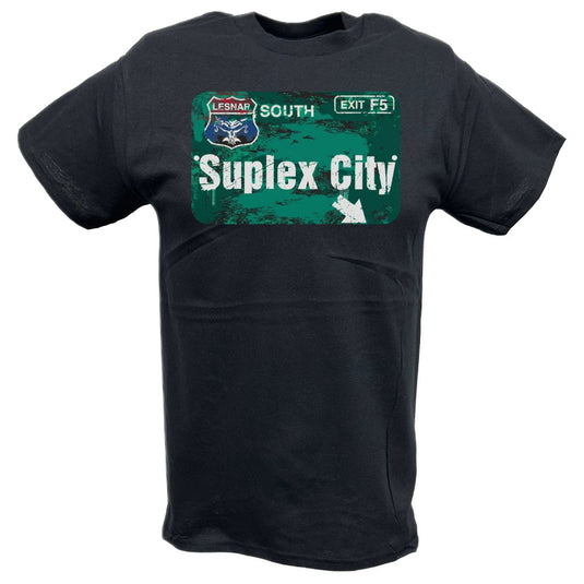 Brock Lesnar Suplex City Mens T-shirt Sports Mem, Cards & Fan Shop > Fan Apparel & Souvenirs > Wrestling by Hybrid Tees | Extreme Wrestling Shirts