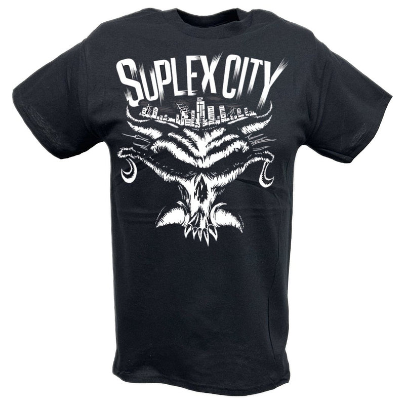 Load image into Gallery viewer, Brock Lesnar Suplex City Skyline T-shirt by EWS | Extreme Wrestling Shirts
