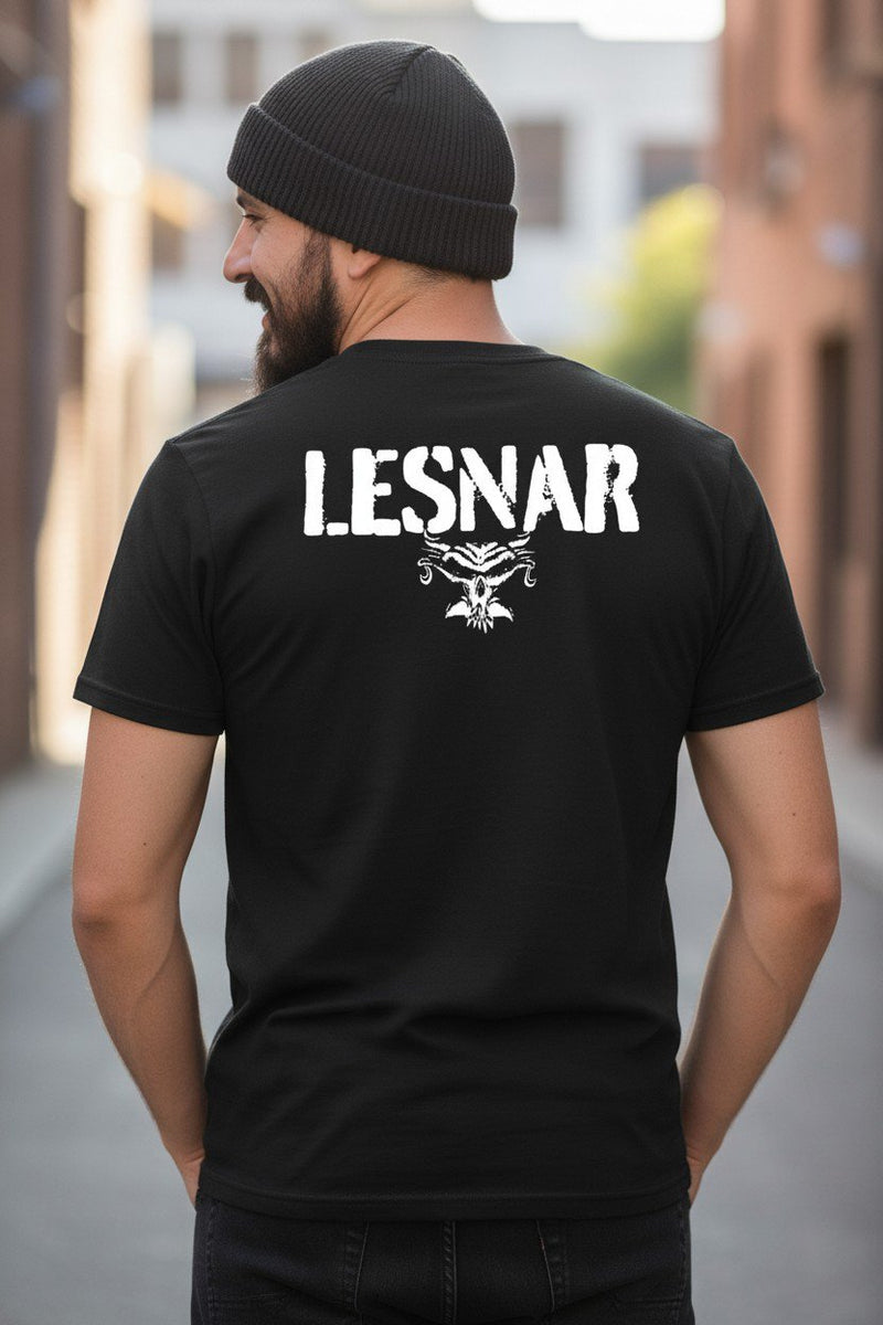 Load image into Gallery viewer, Brock Lesnar Talk Get Hit Black T-Shirt by EWS | Extreme Wrestling Shirts

