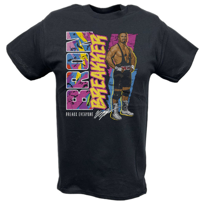 Bron Breakker Retro Black T-shirt by EWS | Extreme Wrestling Shirts