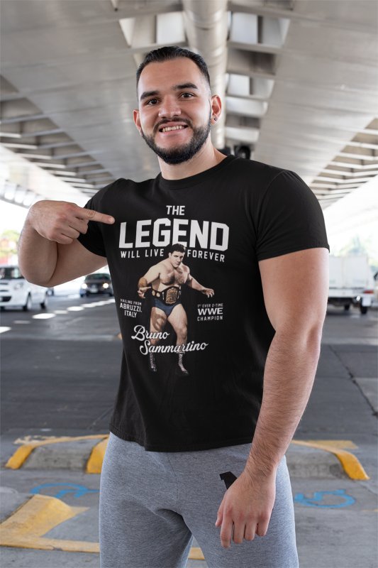 Load image into Gallery viewer, Bruno Sammartino Legend Collection T-shirt by EWS | Extreme Wrestling Shirts
