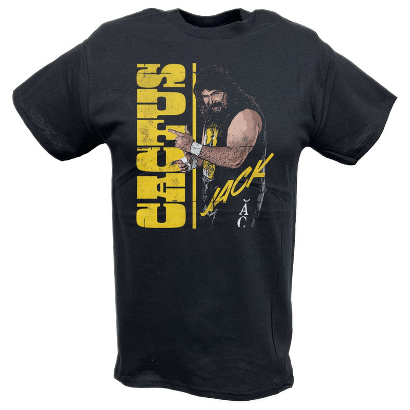 Load image into Gallery viewer, Cactus Jack Bang Bang Pose Black T-shirt by EWS | Extreme Wrestling Shirts
