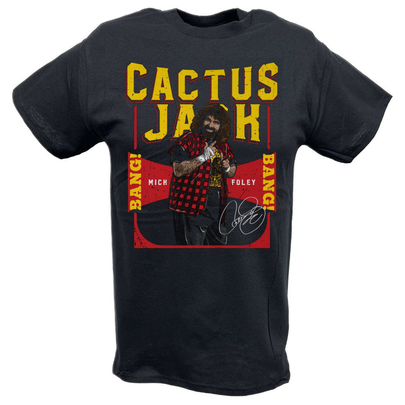 Load image into Gallery viewer, Cactus Jack Bang Bang Signature T-shirt by EWS | Extreme Wrestling Shirts
