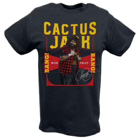 Cactus Jack Bang Bang Signature T-shirt by EWS | Extreme Wrestling Shirts