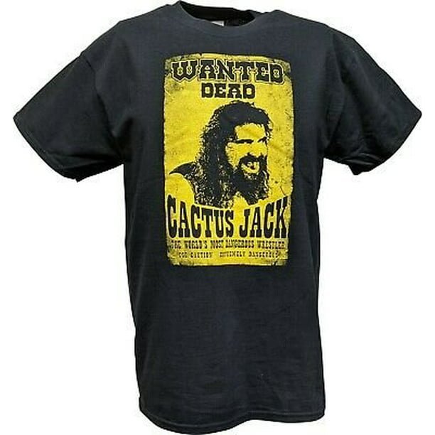 Cactus Jack Wanted Dead Mick Foley Boys Kids Youth T-shirt by WWE | Extreme Wrestling Shirts