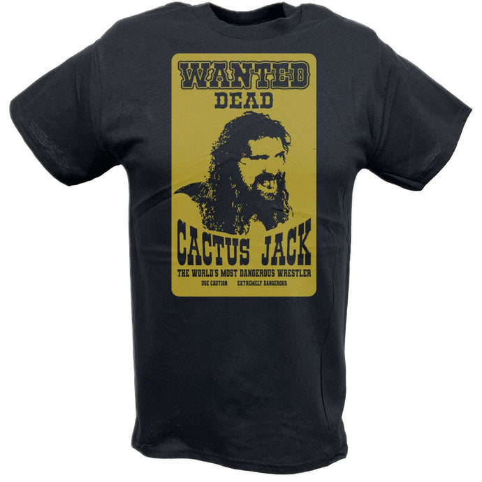 Cactus Jack Wanted Dead Mick Foley Mens T-shirt Sports Mem, Cards & Fan Shop > Fan Apparel & Souvenirs > Wrestling by WWE | Extreme Wrestling Shirts