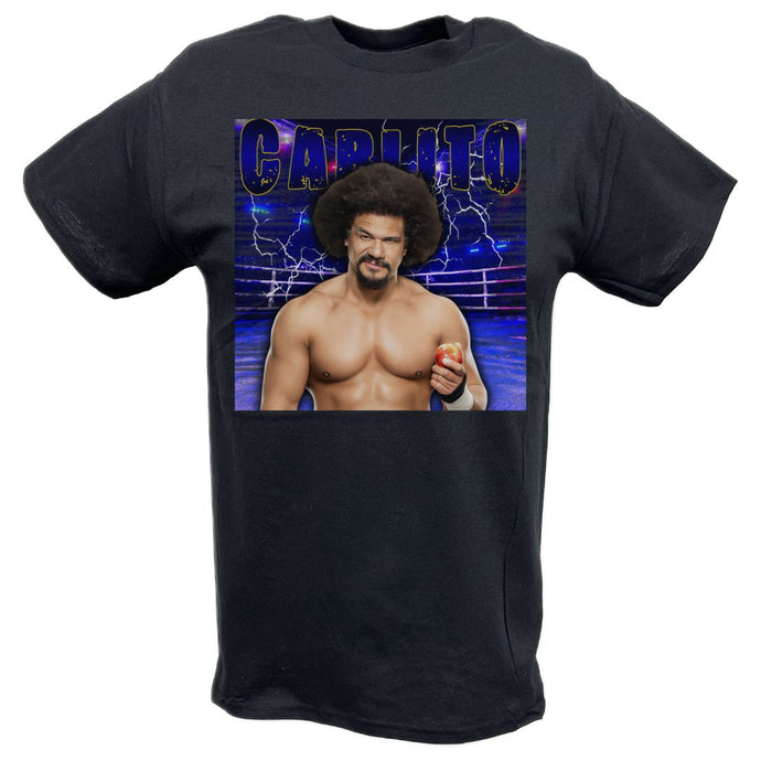 Carlito Highlight Black T-shirt by EWS | Extreme Wrestling Shirts