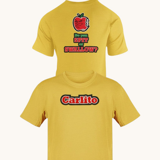 Carlito Red Apple Spit or Swallow T-shirt by EWS | Extreme Wrestling Shirts