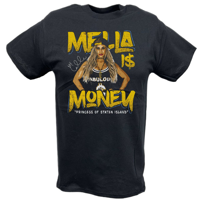 Carmella Mella Is Money Black T-shirt by EWS | Extreme Wrestling Shirts