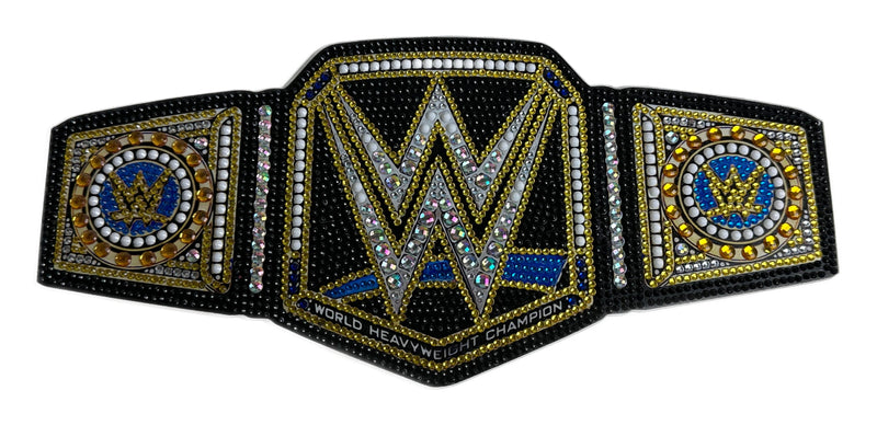 Load image into Gallery viewer, Championship Belt 5D DIY Diamond Art Kit Blue by EWS | Extreme Wrestling Shirts
