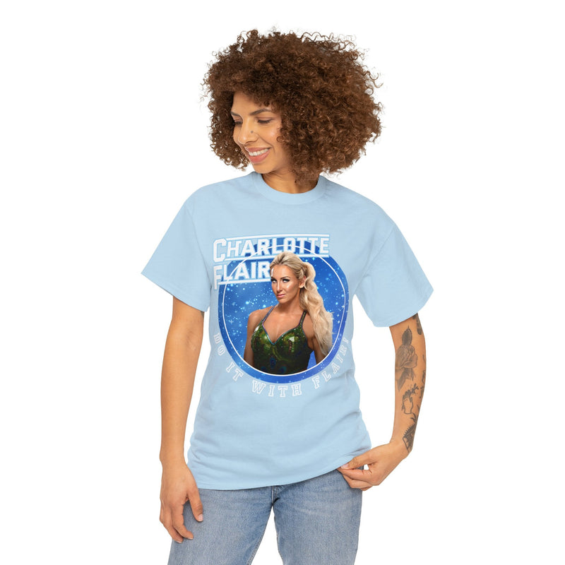 Load image into Gallery viewer, Charlotte Flair Do It Blue T-Shirt by WWE | Extreme Wrestling Shirts
