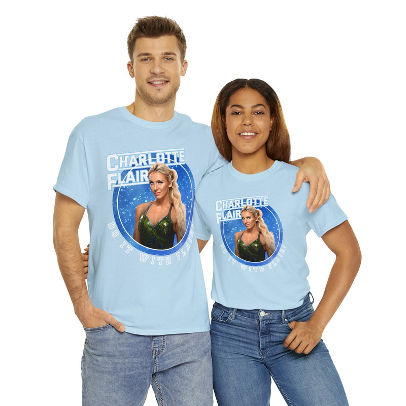 Load image into Gallery viewer, Charlotte Flair Do It Blue T-Shirt by WWE | Extreme Wrestling Shirts
