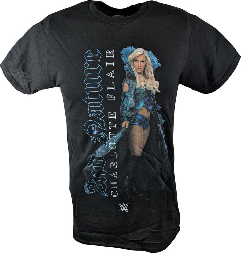 Load image into Gallery viewer, Charlotte Flair Second Nature WWE Youth Kids Black T-shirt by EWS | Extreme Wrestling Shirts
