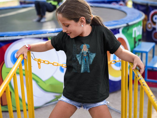 Charlotte Flair Second Nature Youth Kids Black T-shirt by EWS | Extreme Wrestling Shirts