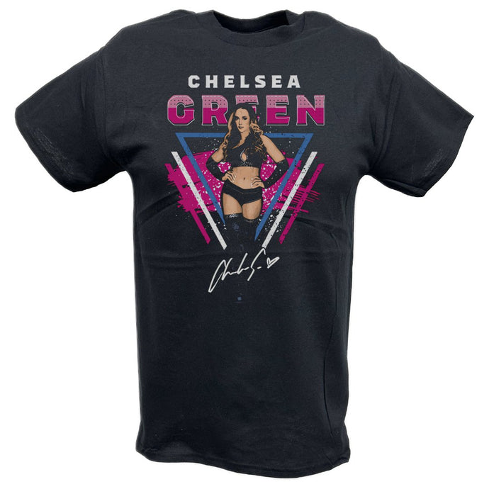 Chelsea Green Pose Black T-shirt by EWS | Extreme Wrestling Shirts