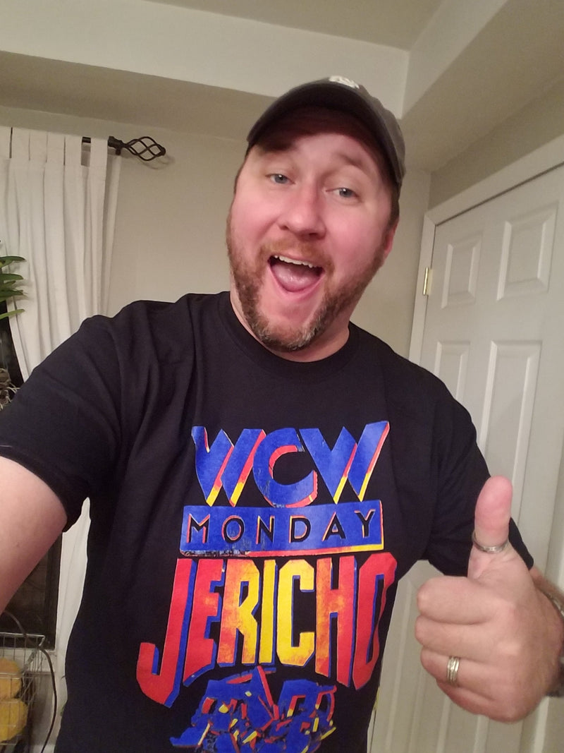 Load image into Gallery viewer, Chris Jericho WCW Monday Night Raw Jericholic Mens Black T-shirt Sports Mem, Cards &amp; Fan Shop &gt; Fan Apparel &amp; Souvenirs &gt; Wrestling by EWS | Extreme Wrestling Shirts
