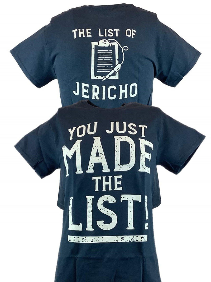 Load image into Gallery viewer, Chris Jericho You Just Made The List Mens Blue T-shirt New Sports Mem, Cards &amp; Fan Shop &gt; Fan Apparel &amp; Souvenirs &gt; Wrestling by EWS | Extreme Wrestling Shirts
