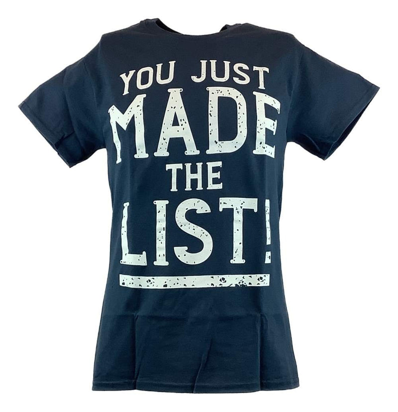 Load image into Gallery viewer, Chris Jericho You Just Made The List Mens Blue T-shirt New Sports Mem, Cards &amp; Fan Shop &gt; Fan Apparel &amp; Souvenirs &gt; Wrestling by EWS | Extreme Wrestling Shirts
