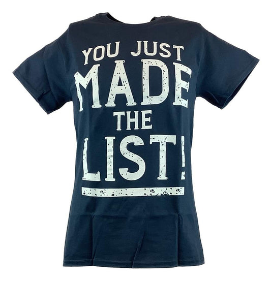 Chris Jericho You Just Made The List Mens Blue T-shirt New Sports Mem, Cards & Fan Shop > Fan Apparel & Souvenirs > Wrestling by EWS | Extreme Wrestling Shirts