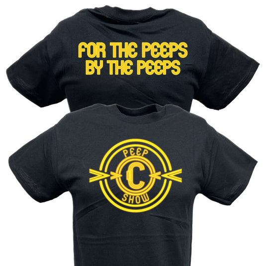 Christian Cage For The Peeps By The Peeps Show Black T-shirt by EWS | Extreme Wrestling Shirts