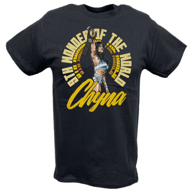 Load image into Gallery viewer, Chyna 9th Wonder Belt Black T-shirt by EWS | Extreme Wrestling Shirts
