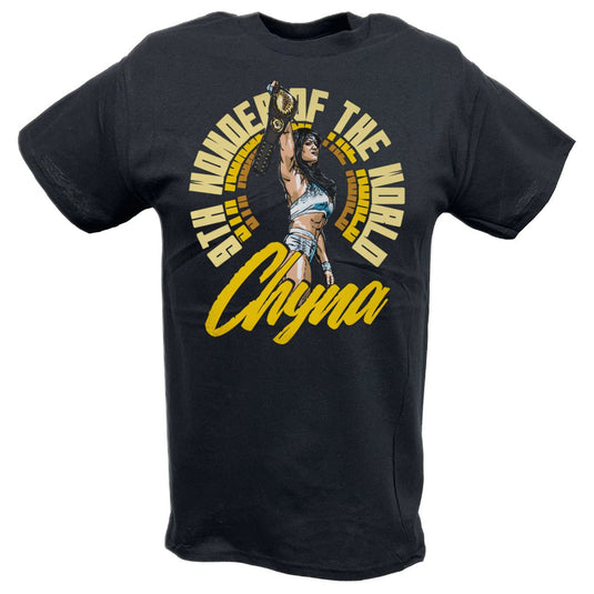 Chyna 9th Wonder Belt Black T-shirt by EWS | Extreme Wrestling Shirts
