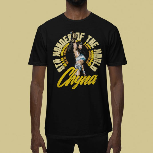 Chyna 9th Wonder Belt Black T-shirt by EWS | Extreme Wrestling Shirts