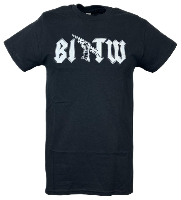 CM Punk Best In The World BITW Black and White Logo Black T-shirt by EWS | Extreme Wrestling Shirts