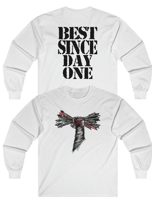 CM Punk Best In The World Long Sleeve White T-shirt by CM Punk | Extreme Wrestling Shirts