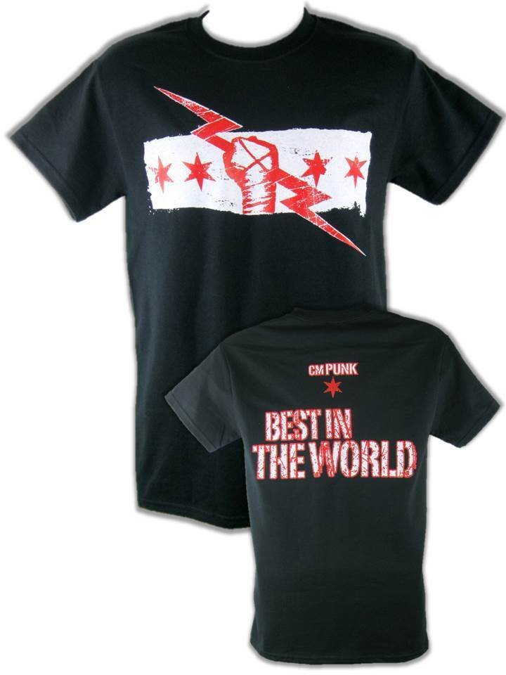 Load image into Gallery viewer, CM Punk Best In the World Mens Black Version T-shirt Sports Mem, Cards &amp; Fan Shop &gt; Fan Apparel &amp; Souvenirs &gt; Wrestling by EWS | Extreme Wrestling Shirts
