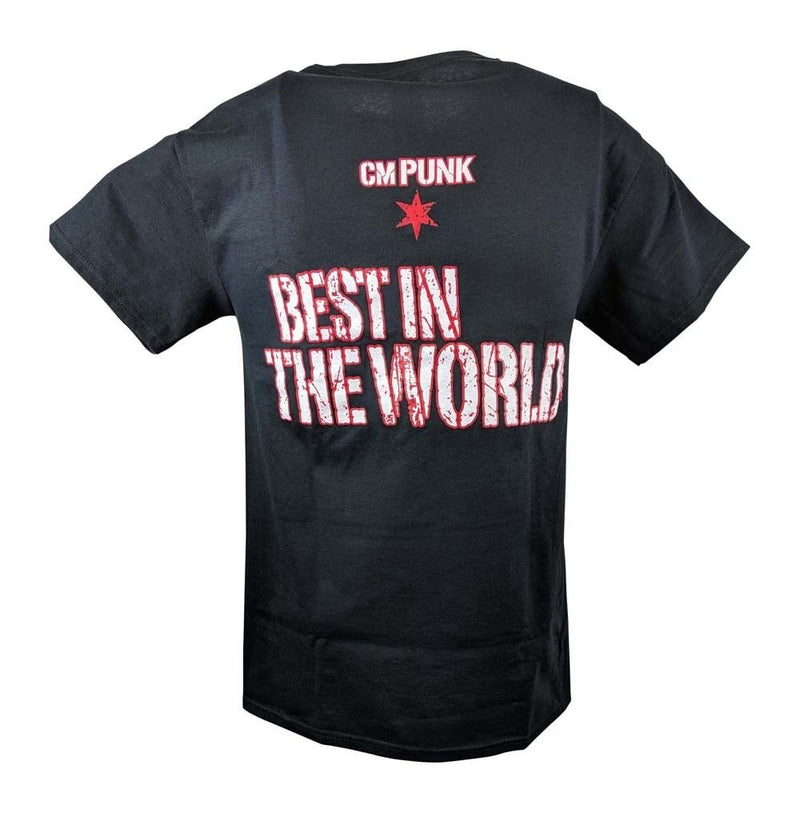 Load image into Gallery viewer, CM Punk Best In the World Mens Black Version T-shirt Sports Mem, Cards &amp; Fan Shop &gt; Fan Apparel &amp; Souvenirs &gt; Wrestling by EWS | Extreme Wrestling Shirts
