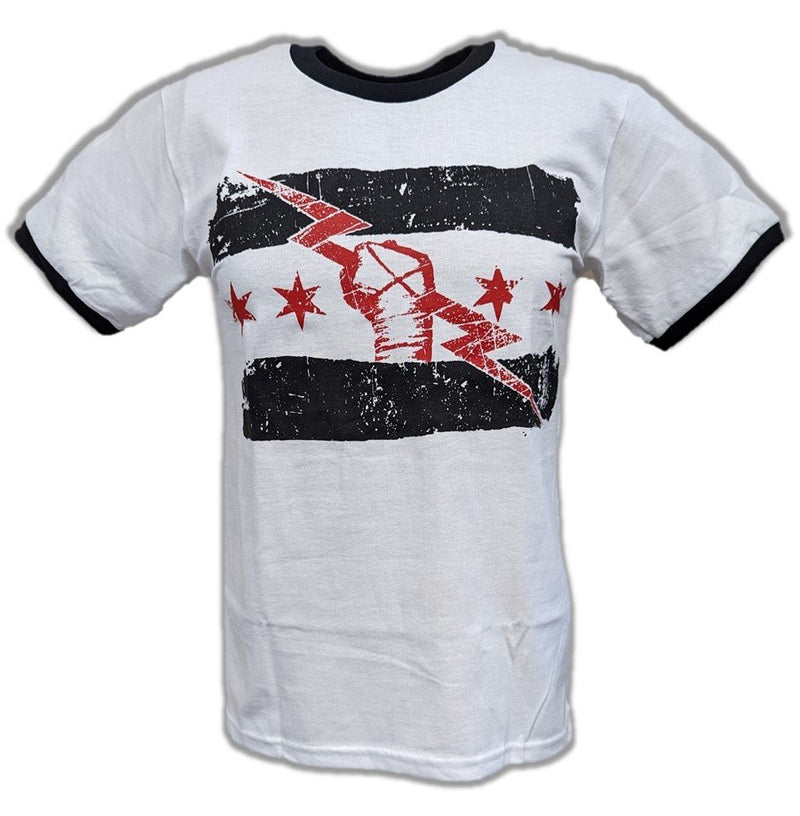 Load image into Gallery viewer, CM Punk Best In The World Mens White Ringer T-shirt Sports Mem, Cards &amp; Fan Shop &gt; Fan Apparel &amp; Souvenirs &gt; Wrestling by EWS | Extreme Wrestling Shirts

