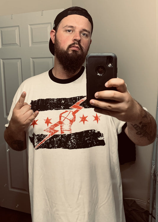 CM Punk Best In The World Mens White Ringer T-shirt Sports Mem, Cards & Fan Shop > Fan Apparel & Souvenirs > Wrestling by EWS | Extreme Wrestling Shirts