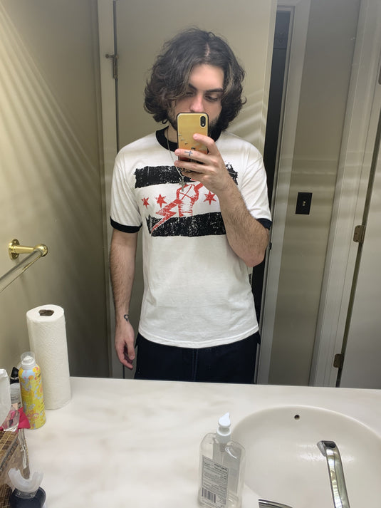 CM Punk Best In The World Mens White Ringer T-shirt Sports Mem, Cards & Fan Shop > Fan Apparel & Souvenirs > Wrestling by EWS | Extreme Wrestling Shirts