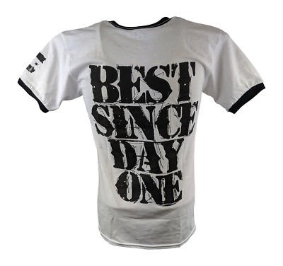 Load image into Gallery viewer, CM PUNK Best Since Day One Mens White Ringer T-shirt Sports Mem, Cards &amp; Fan Shop > Fan Apparel &amp; Souvenirs > Wrestling by EWS | Extreme Wrestling Shirts

